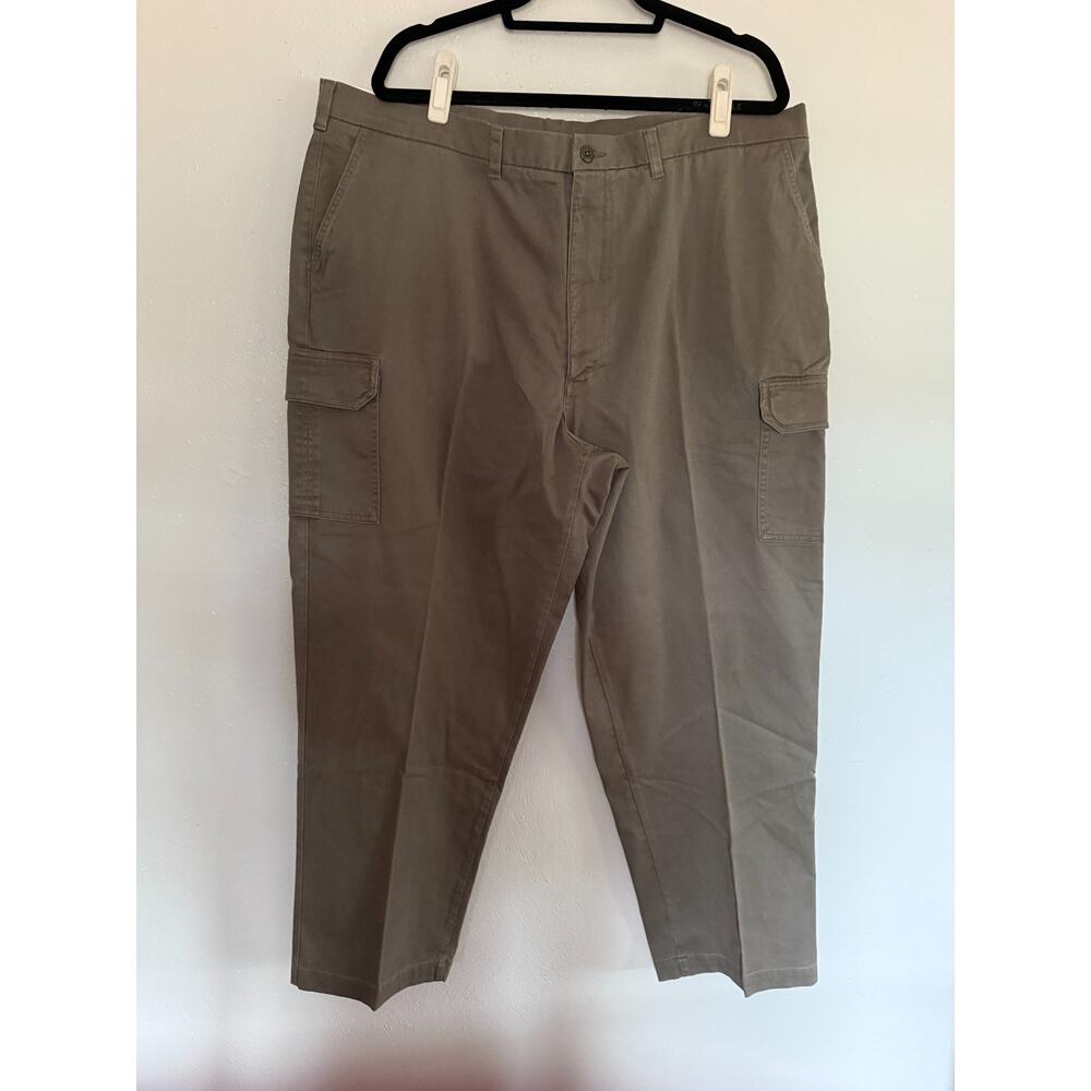 Perry Ellis America Mens Sage Cargo Pants NWT Sz 42x30 Soft Cotton Twill